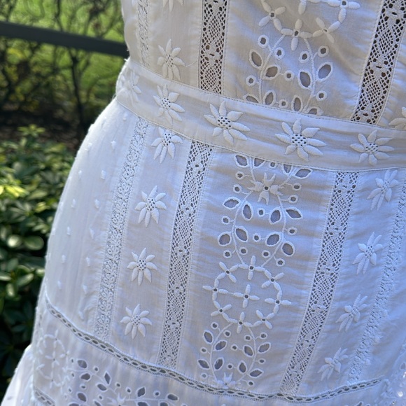 Lauren Ralph Lauren white off the shoulder embroidered eyelet dress - Picture 6 of 16